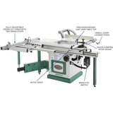 Grizzly G0623X3 10" 7-1/2 HP 3-Phase Extreme-Series Sliding Table Saw