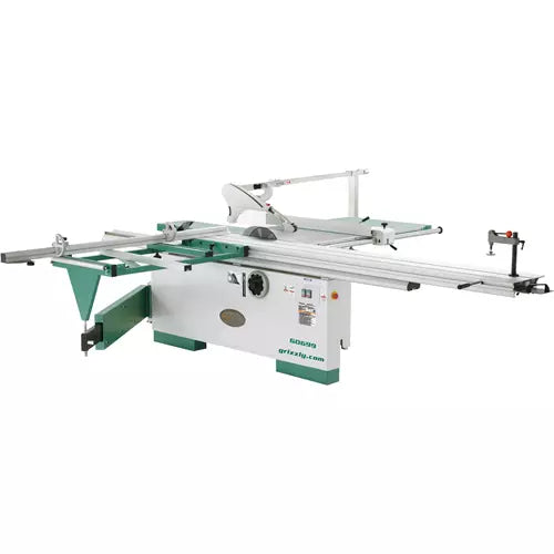 Grizzly G0699 12" 7-1/2 HP 3-Phase Sliding Table Saw with Scoring Blade Motor