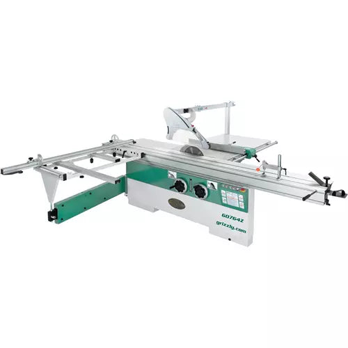 Grizzly G0764Z sliding table saw 14" 10 HP 3-Phase with 124" Cutting Capacity