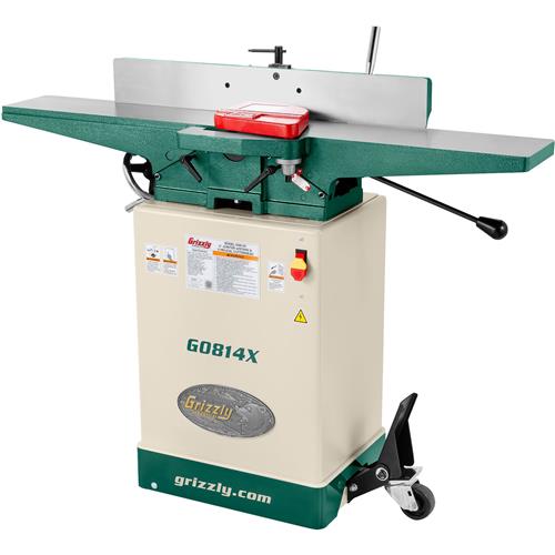Grizzly G0814X 6" Jointer W/Stand & V-Helical Cutterhead