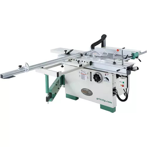 Grizzly G0820 12" 7-1/2 HP 3-Phase Compact Sliding Table Saw