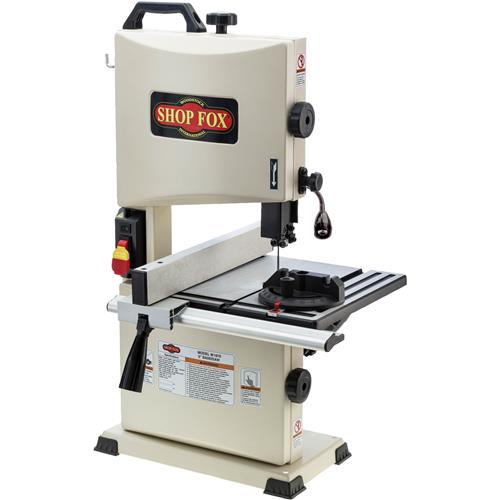 Front view of the Shop Fox W1878 bandsaw - 9" Benchtop Bandsaw