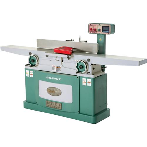 Grizzly G0495X 8" x 83" Helical Cutterhead Jointer with Digital Height Readout