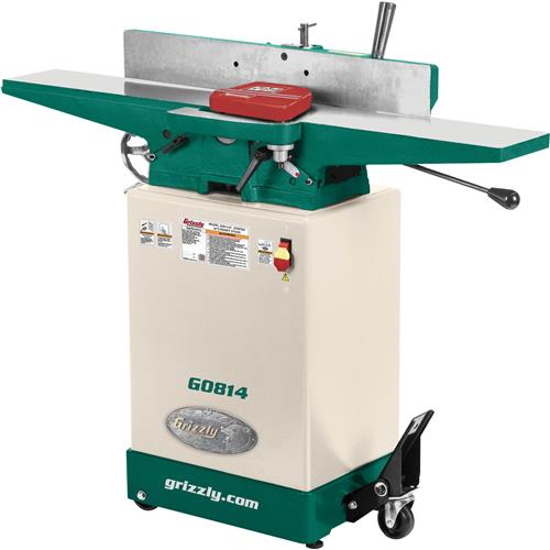 Grizzly G0814 6" x 48" Jointer with Cabinet Stand