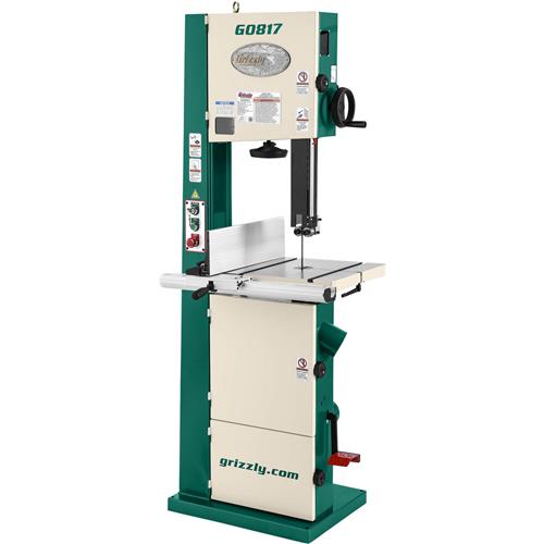 Grizzly G0817 14" Super HD 2 HP Resaw Bandsaw with Foot Brake