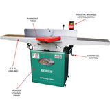 Grizzly G0855 8" x 72" Jointer with Built-in Mobile Base