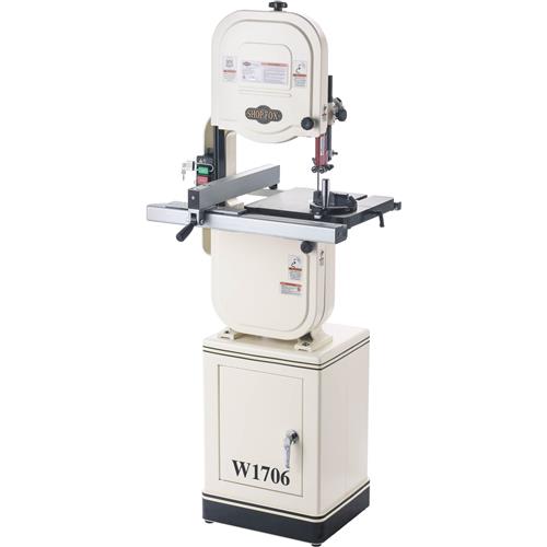 Front right view of the Shop fox Bandsaw W1706 - 1 HP 14" Bandsaw