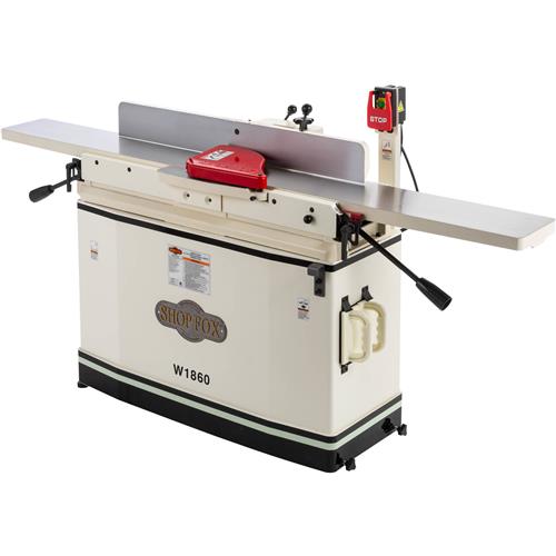 Shop Fox W1860 8" x 76" Parallelogram Jointer with Helical Cutterhead & Mobile Base