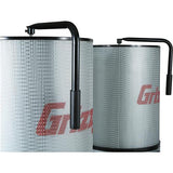 Grizzly G0562ZP 3 HP Double Canister Dust Collector with Aluminum Impeller Polar Bear Series