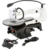 Shop Fox W1872 16" VS Scroll Saw with Foot Switch, LED, Miter Gauge, & Rotary Shaft